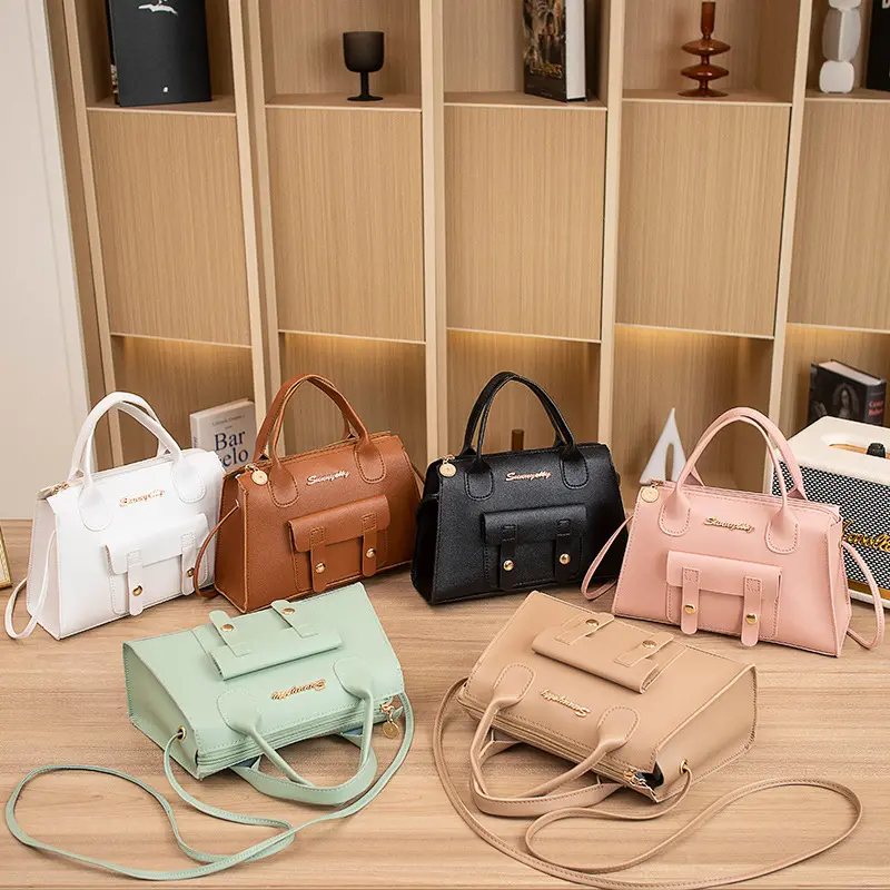 2023 mới đơn giản Cặp một vai Crossbody cầm tay túi lớn