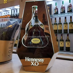 Exhibidor de Botellas LED <span class=keywords><strong>Dorado</strong></span> Champán, Soporte Metálico Personalizado con Diodos Emisores de Luz, Presentador de Botellas VIP para Club Nocturno o Bar - Product Image 1