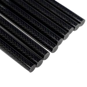 SHENYU Tige ronde en feutre de carbone 3K 5 mm légère et haute résistance pour cadre de drone, supports industriels et projets DIY - Product Image 1