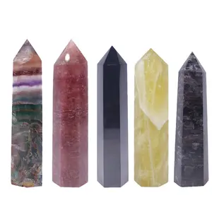 Le pietre di cristallo di alta qualità bacchetta di cristallo decorazione di cristallo di guarigione decorazione della casa per la terapia di meditazione casa ufficio amore Feng Shui-