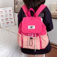 Sac à dos en nylon pour enfants 2026 – Tendance, grande capacité, voyage, randonnée, bretelles à coussin d'air, motif géométrique – Garçons et filles