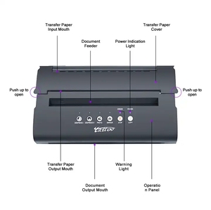 Machine de transfert de tatouages portable, imprimante thermique durable pour pochoirs, idéale pour les salons de tatouage et la création de motifs corporels - Product Image 3