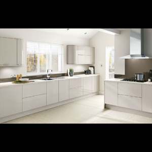 Custom Rta Modern Glossy White Shaker Modular Kitchen Cabinet High Gloss <b>Wood</b> Kitchen Design <b>Cupboards</b> Set Furniture with Island - Product Image 4