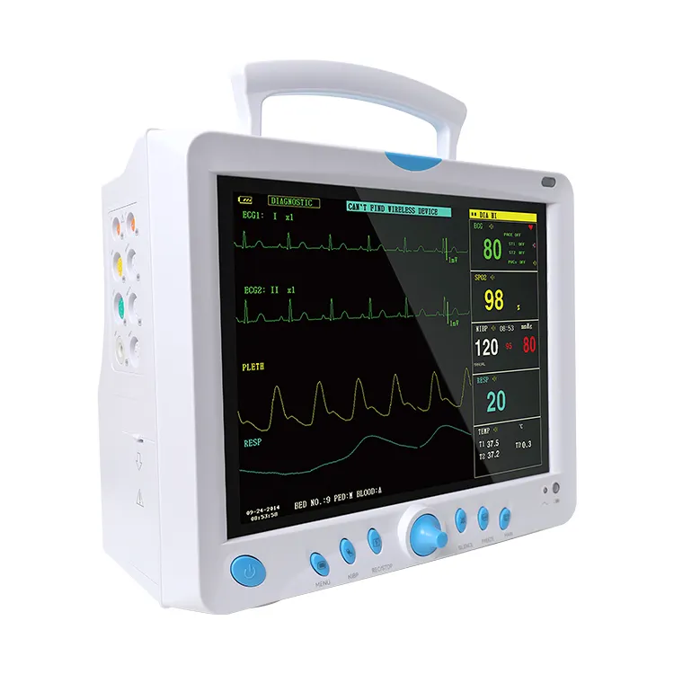 CONTEC 보증 12 개월 CMS9000 멀티 매개 변수 휴대용 환자 모니터 의료 장비
