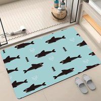 Nouveaux tapis de sol absorbants et antidérapants en boue de diatomée, écologiques, faciles à nettoyer, fabriqués à la machine pour la maison