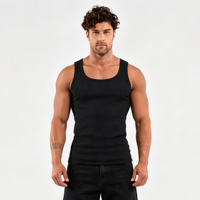 Débardeurs de musculation de haute qualité pour hommes, col carré, compression, vente en gros
