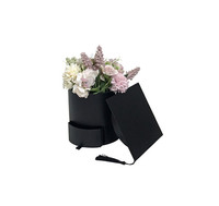 Boîte à fleurs ronde, arrangement floral, boîte à fleurs préservées, boîte cadeau florale pour la remise des diplômes