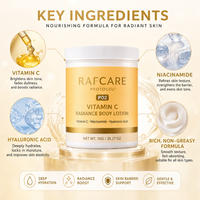 Lotion corporelle à la vitamine C 1 kg, niacinamide, acide hyaluronique, hydratante, OEM, marque privée