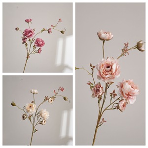 ดอกกุหลาบประดิษฐ์ CallaFloral ก้านเดี่ยว สีแดง สีเบจ สีชมพูอ่อน ทำจากโพลีเอสเตอร์ สำหรับตกแต่งบ้าน ช่อดอกไม้งานแต่งงาน - Product Image 3