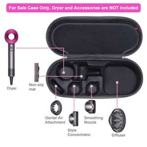 Étui rigide en EVA pour sèche-<span class=keywords><strong>cheveux</strong></span> <span class=keywords><strong>Dyson</strong></span> <span class=keywords><strong>Supersonic</strong></span>, fer/fuchsia - Convient aux <span class=keywords><strong>accessoires</strong></span> de sèche-<span class=keywords><strong>cheveux</strong></span> - Product Image 2