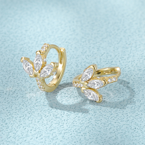 CANNER 2023 Bijoux Tendance Boucles d'Oreilles Créoles en Argent Sterling S925 avec Zircon Étoile Simple et Personnalisé pour Femme - Product Image 6