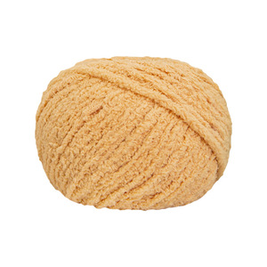 Fil chenille mignon Snowball, blanchi, 100% polyester, tricot à la main, crochet DIY, poupée, 50g - Product Image 5
