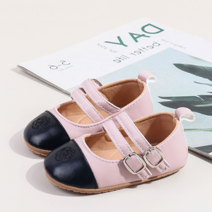 Sepatu bayi perempuan baru lahir balita bayi baru lahir lingkaran & <span class=keywords><strong>Hook</strong></span> kulit Pu lembut kualitas tinggi - Product Image 5