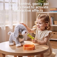 Jouets en peluche interactifs pour enfants Tumama : chien réaliste qui aboie, léche sa langue, abaisse la queue et joue de la musique