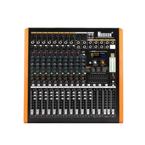 12 channel high quality studio live dj controller mixing console professional audio mixer