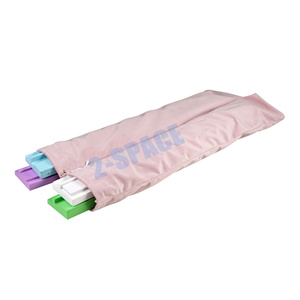 Felpa Rosa 19 pulgadas terciopelo suave 4 ranuras madera Mahjong Rack bolsa lujosa bolsa <span class=keywords><strong>de</strong></span> terciopelo Rack - Product Image 2