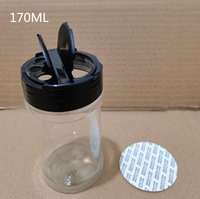 Contenants à épices en plastique PP avec bouchon à clapet, pots à assaisonnements vides pour sel, personnalisables