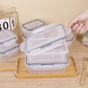 2026-teiliges PP-Lebensmittelbehälter-Set mit Deckeln, Transparente Küchenorganisation, Lunchboxen, Luftdichte Kunststoff-Lebensmittelaufbewahrungsbehälter - Product Image 2