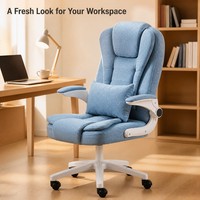 Chaise de bureau de direction avec hauteur réglable et base en acier inoxydable pour usage commercial