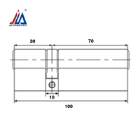Nouveau design prix de gros double ouverture porte mortaise cylindre serrure