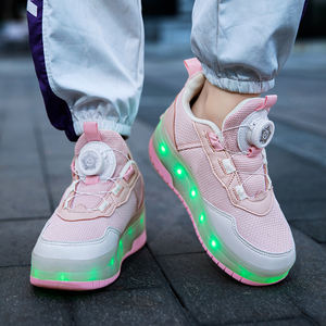Çocuklar <span class=keywords><strong>2</strong></span> tekerlekler ile sallamak Led ayakkabı paten rulo ayakkabı yeni serin stil açık moda rulo ayakkabı - Product Image 4