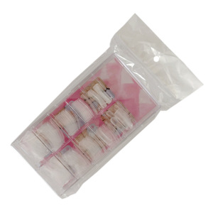 SunelPort Set de 100 Uñas Acrílicas de Cobertura Completa Ultrafinas Transparentes en Caja Cuadrada <span class=keywords><strong>con</strong></span> Logo Chino y Soporte Rápido sin Papel - Product Image 5