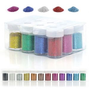 สไลม์สีสันสดใส ผงกลิตเตอร์สีสันสดใส 20 กรัม ขวดเลเซอร์กลิตเตอร์สำหรับตกแต่งเล็บ - Product Image 5
