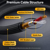 Kabel Audio Tipe-C ke Double Lotus Male Kabel Pemutar Satu-ke-dua untuk Ponsel dan Komputer ke Power Amplifier dan Mixer Speaker Aktif