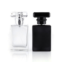 Flacons de parfum en verre transparents rectangulaires de 100 ml avec pompe pulvérisatrice pour sérums de soin et huiles essentielles, sérigraphiés, sans diffuseur à bâtonnets