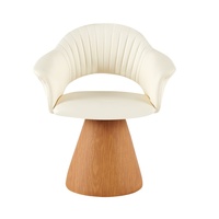 Fauteuil de salon haut de gamme en cuir PU artistique, idéal pour la détente, chaise de salon