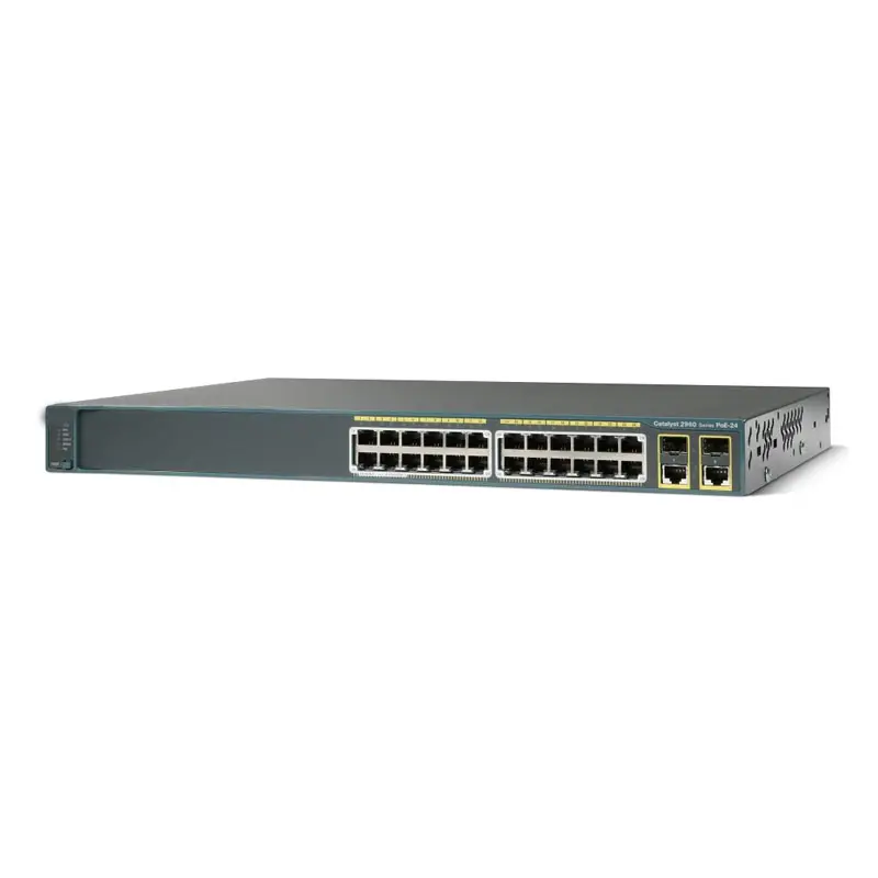 WS-C2960 + 24PC-L orijinal 2960 Plus 24 Port 10/100 PoE + 2 T/SFP LAN taban anahtarı