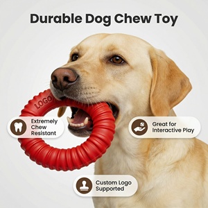Custom Natural Rubber <b>Ring</b> Toy Design for Healthy Chewing Habit Supports Instincts During Playtime for Dogs <b>Cats</b> Play - Product Image 2
