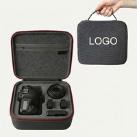 Étui de rangement pour appareil photo en EVA rigide avec logo personnalisé, résistant aux chocs, étanche, sac de transport pour caméra d'action, boîte de protection et d'organisation