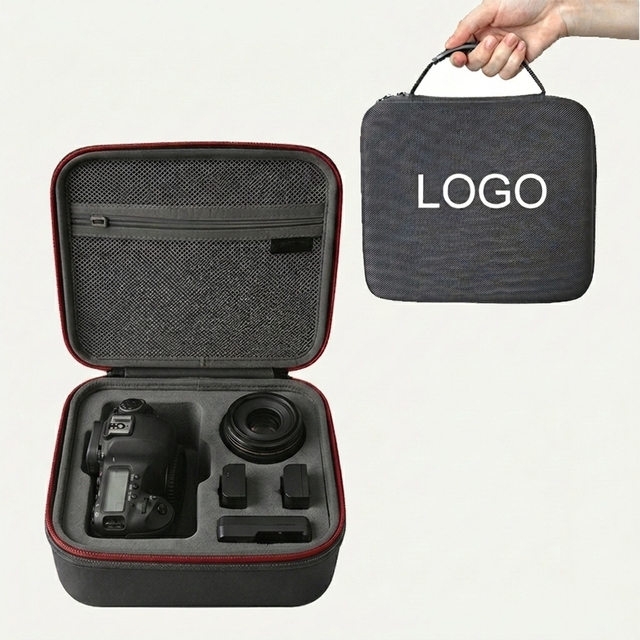 Custom Logo Hard Shell EVA Camera Storage Case Shockproof Waterproof Action Camera Travel Carrying Bag Protective Organizer Box