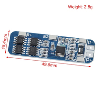 Carte de protection contre les courts-circuits de la batterie au lithium 3S 10A BMS 18650 à base de PCB
