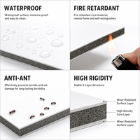 Panneau en mousse de marbre décoratif imperméable de 5 à 18 mm, haute dureté, co-extrusion, pour la fabrication de meubles modernes