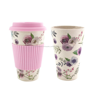 <span class=keywords><strong>Amazon</strong></span> Venta caliente de fibra de bambú Bio taza de viaje de fibra de bambú de taza de café y taza - Product Image 5