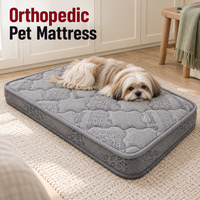 Matelas orthopédique personnalisé pour chien avec sélection de tissus pour la housse extérieure matelassée et options de marque privée