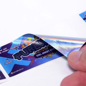 Autocollant en vinyle résistant à l'huile et aux UV, résistant aux déchirures, imperméable, adhésif puissant, étiquette d'emballage avec code QR, taille personnalisable - Product Image 3