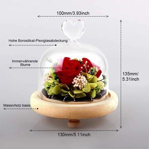 Fábrica al por mayor Every Love A Grade Flores decorativas Rosa preservada Luz para siempre Rosa eterna con cúpula de vidrio para el <span class=keywords><strong>Día</strong></span> de la madre - Product Image 4