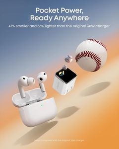 <span class=keywords><strong>Chargeur</strong></span> intelligent Anker A121D Nano 45W USB-C avec écran, charge rapide, reconnaissance intelligente, mode d'entretien intégré, prise pliable compacte à 180° - Product Image 4