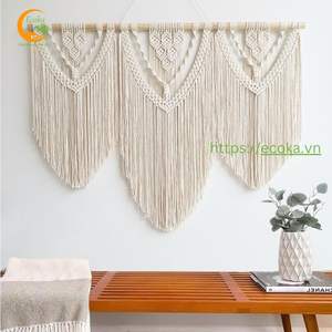 Tapiz de Macramé Moderno Hecho a Mano Personalizado, Tapiz Grande de Tela de Algodón Tejida con Cuerda para Decoración de Sala de Estar - Product Image 2