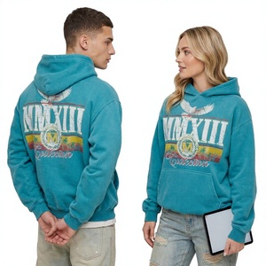 Sudadera con Capucha Extra Grande Unisex, Tejido de Felpa Francesa de Algodón, Ecológica, Transpirable, Diseño Estampado - Product Image 1