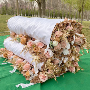 Mur de fleurs artificielles Offre Spéciale promise en gros pour toile de fond de décoration de mariage - Product Image 4