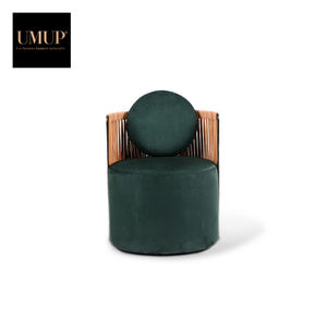 Sillón de Salón de Diseño Moderno y Lujoso para Interiores, Sillón Individual de Alta Calidad con Tela de Primera Calidad, Estilo Europeo para Uso en Hoteles - Product Image 5