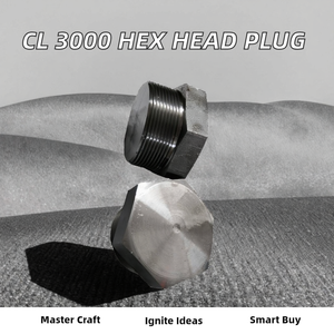 ปลั๊กหัวกลมเหล็กคาร์บอน ASTM B16.11 A105 ขนาด 1/4 นิ้ว NPT CL3000 ขึ้นรูปขัดเงา ป้องกันสนิม สำหรับข้อต่อท่อ - Product Image 4