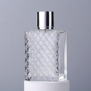 Free Sample Transparent 100ml Glass Perfume <b>Spray</b> <b>Empty</b> <b>Bottle</b> Can Be Customized logo with Silver Cover - Product Image 2