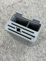 Système de paniers coulissants de luxe à 3 niveaux pour meuble bas avec porte-couteaux et plateaux à condiments – Accessoires modernes pour armoires de cuisine