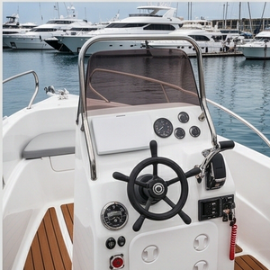 Bateau de pêche professionnel en fibre de verre certifié CE, console centrale de 5 m, coque en V profond pour moteur hors-bord de 90 CV, croisière et loisirs, 5 passagers - Product Image 5