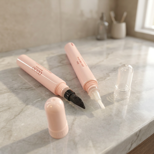 Tubo Cosmético de Plástico Personalizado D16mm con Cabezal de Pincel para Esmalte de Uñas y Cabezal de Peine para Cejas, Envase Aplicador - Product Image 5